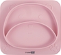 FreeON силіконова тарілка дитяча Bear pink 39692vsg