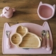 FreeON силіконовий килимок для годування дитини Kitty pink 46385vsg