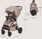 Lionelo прогулянкова коляска Bett BEIGE SAND LO-BETT BEIGE SAND