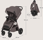 Lionelo прогулянкова коляска Bett BEIGE TAUPE LO-BETT BEIGE TAUPE
