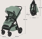 Lionelo прогулянкова коляска Bett GREEN SAGE LO-BETT GREEN SAGE