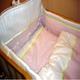 Руно комплект в дитяче ліжечко "Лапочка" з мереживом 7 предметів Розовый 979.У.1