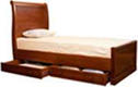 MyBaby ліжко підліткове з двома шухлядами Cherry черешня 100407