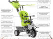 Smart Trike велосипед триколісний Recliner Stroller 4 в 1 з іграшкою Зеленый 1910800